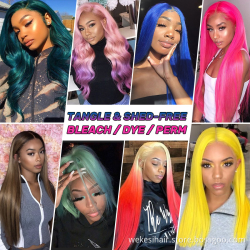 Wholesale Brazilian Hair HD Fake Scalp Full Lace Human Wigs,virgin hair HD transparent full lace human hair wig for black women